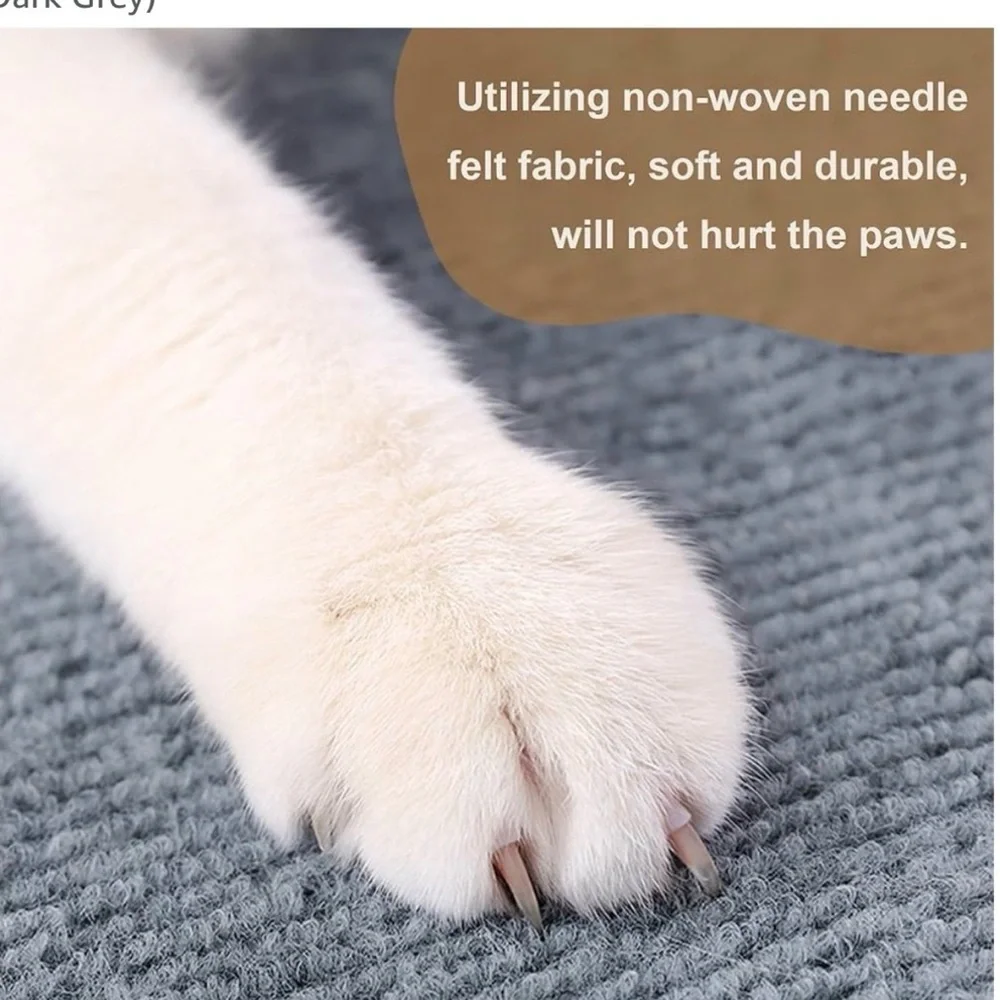Gray Cat Scratching Pads with Toy